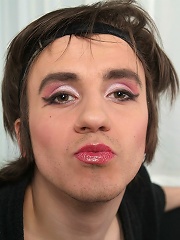 Handsome guy exspressing his feminine side